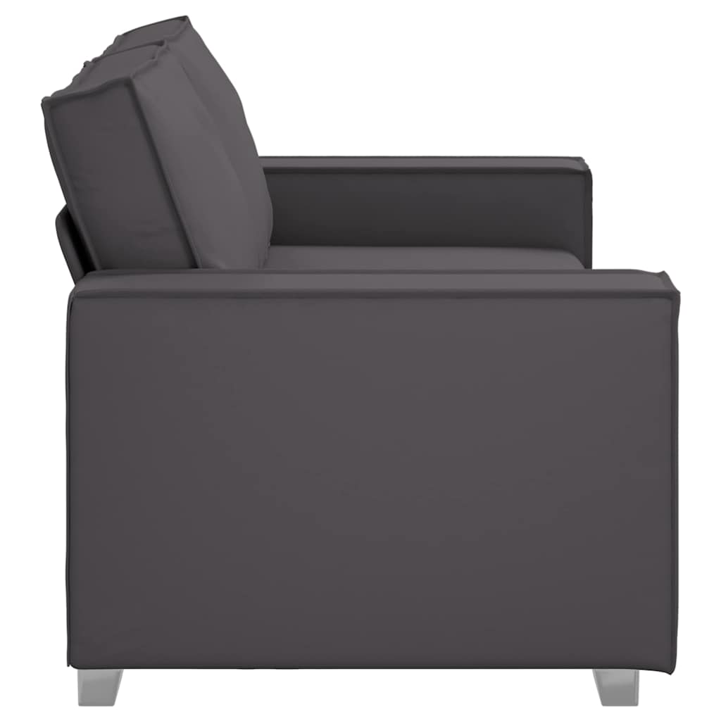 vidaXL Sofa dwuosobowa Szary 180 cm Skóra ekologiczna