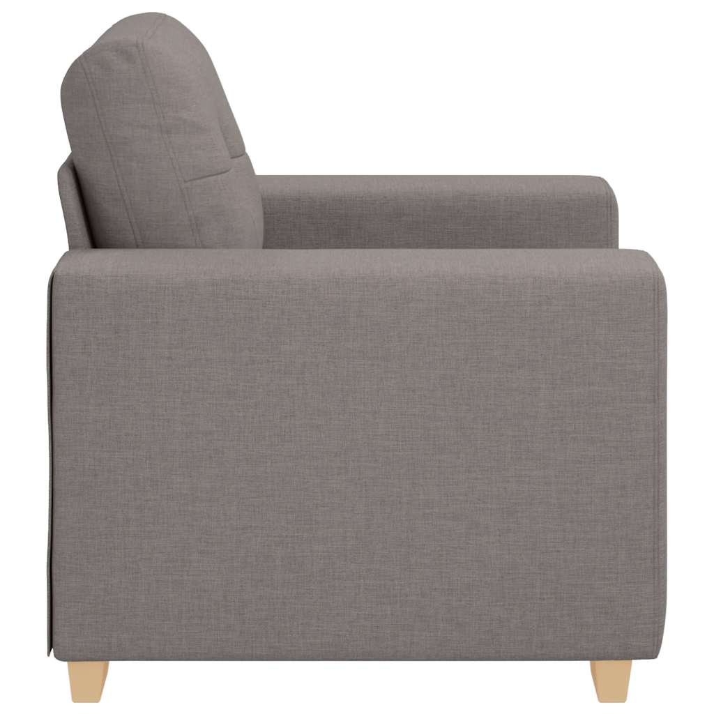 vidaXL Fotel, taupe, 100x78x80 cm, obity tkaniną