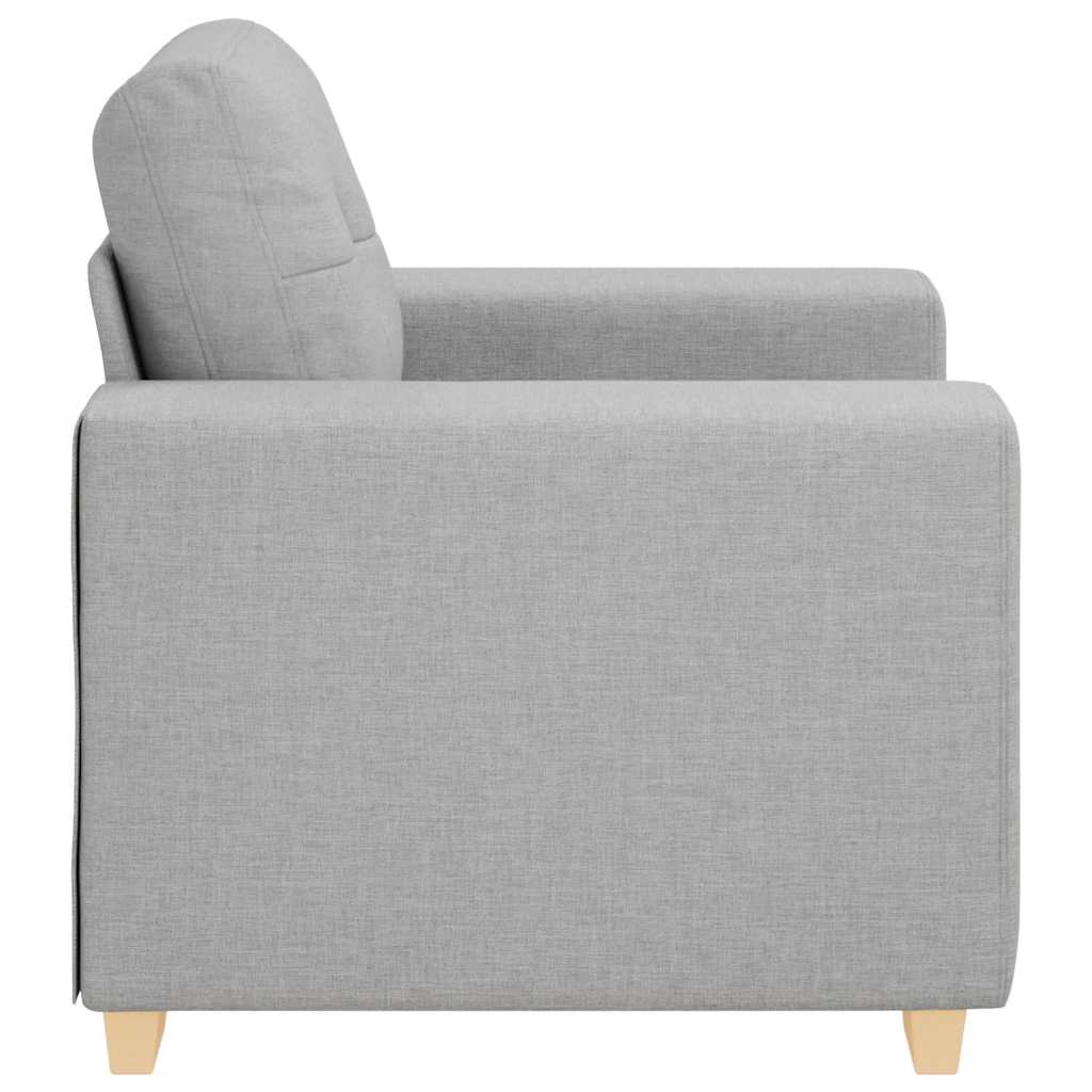 vidaXL Sofa Fotel, szary chmurowy, 100x78x80 cm, obity tkaniną