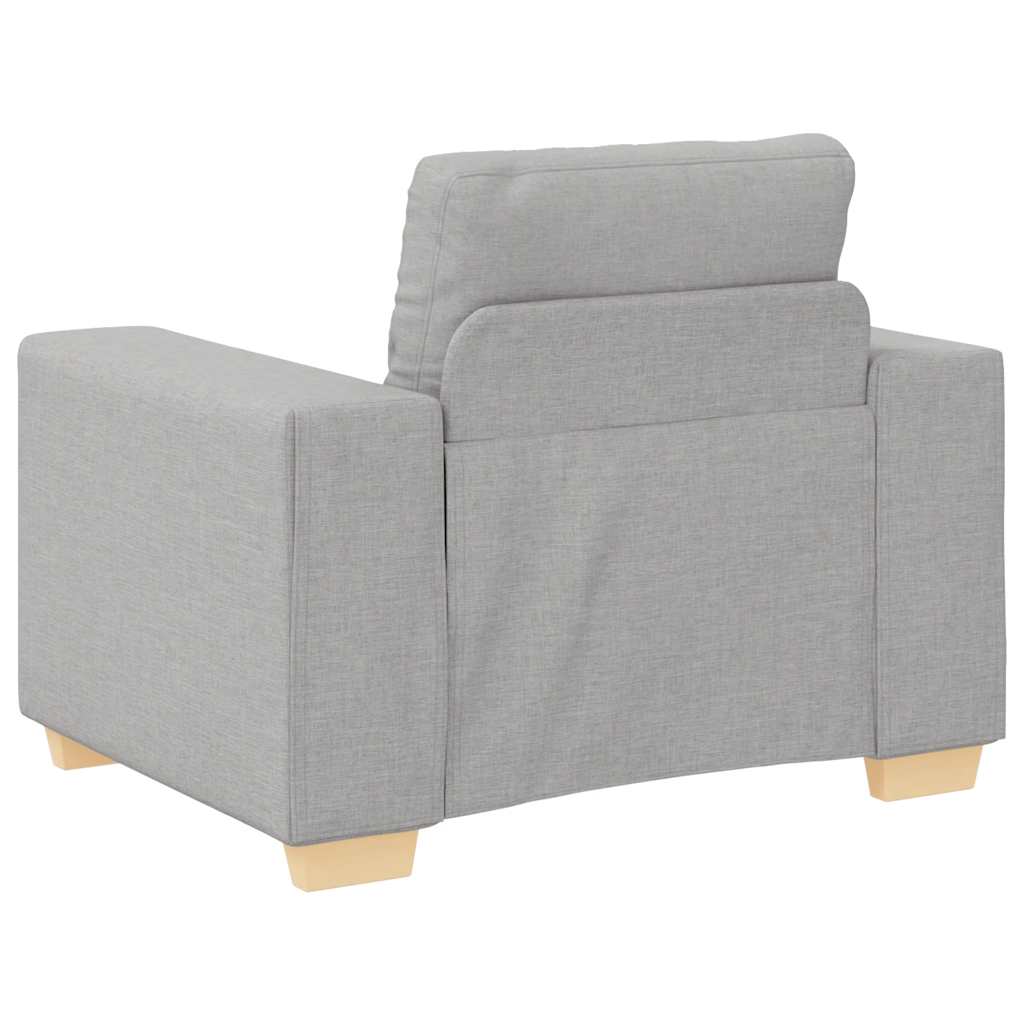 vidaXL Sofa Fotel, szary chmurowy, 100x78x80 cm, obity tkaniną