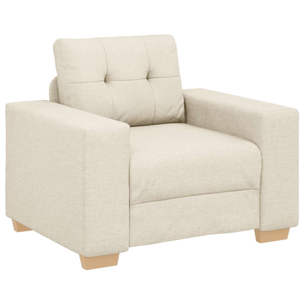 vidaXL Fotel obity lnem 100x78x80 cm