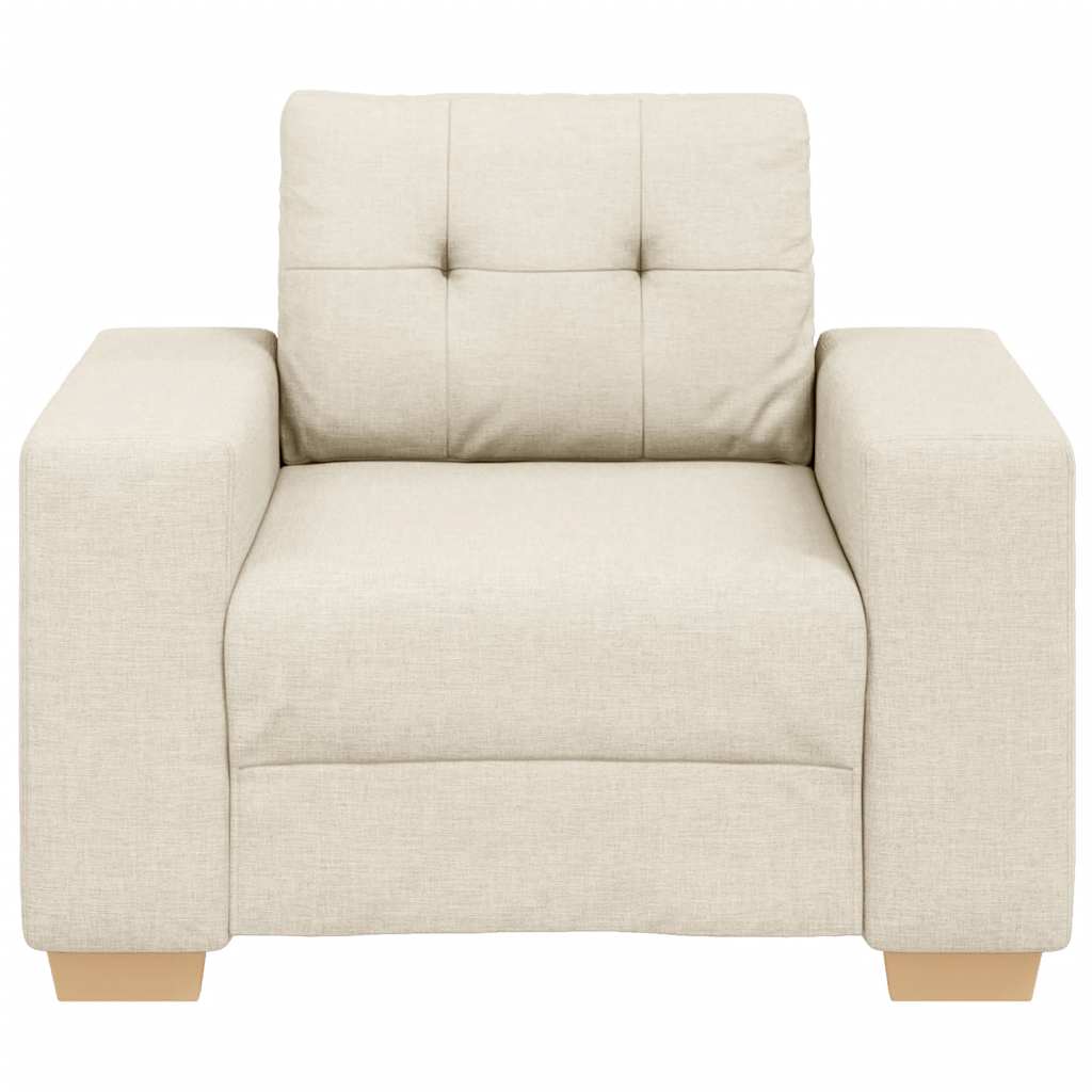 vidaXL Fotel obity lnem 100x78x80 cm