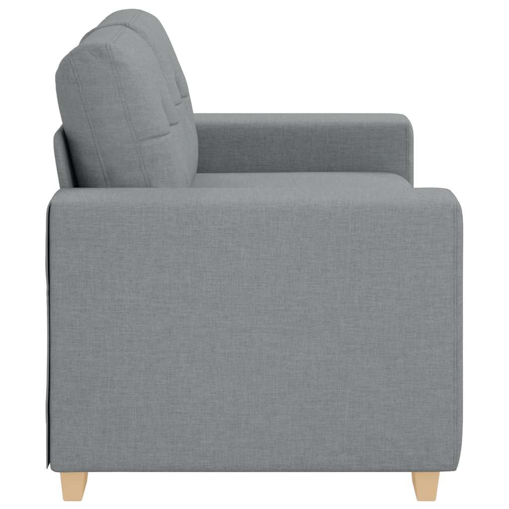 vidaXL Sofa dwuosobowa, jasnoszara, 160x77x82 cm, tkanina