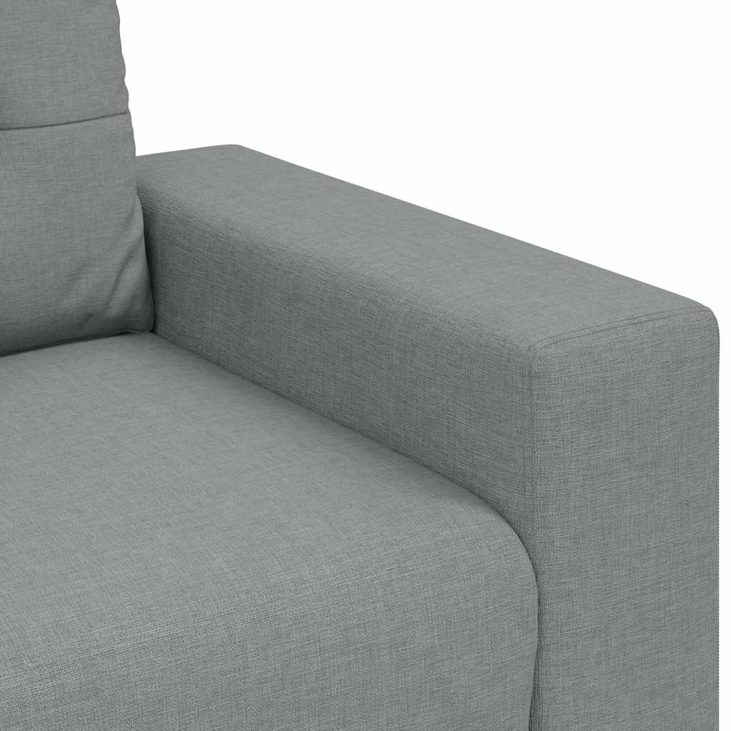 vidaXL Sofa dwuosobowa, jasnoszara, 160x77x82 cm, tkanina