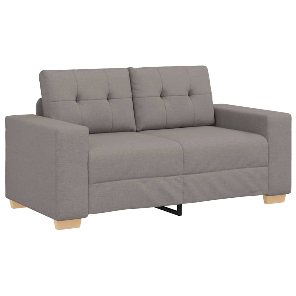 vidaXL Sofa dwuosobowa, taupe, 160x77x82 cm, tkanina