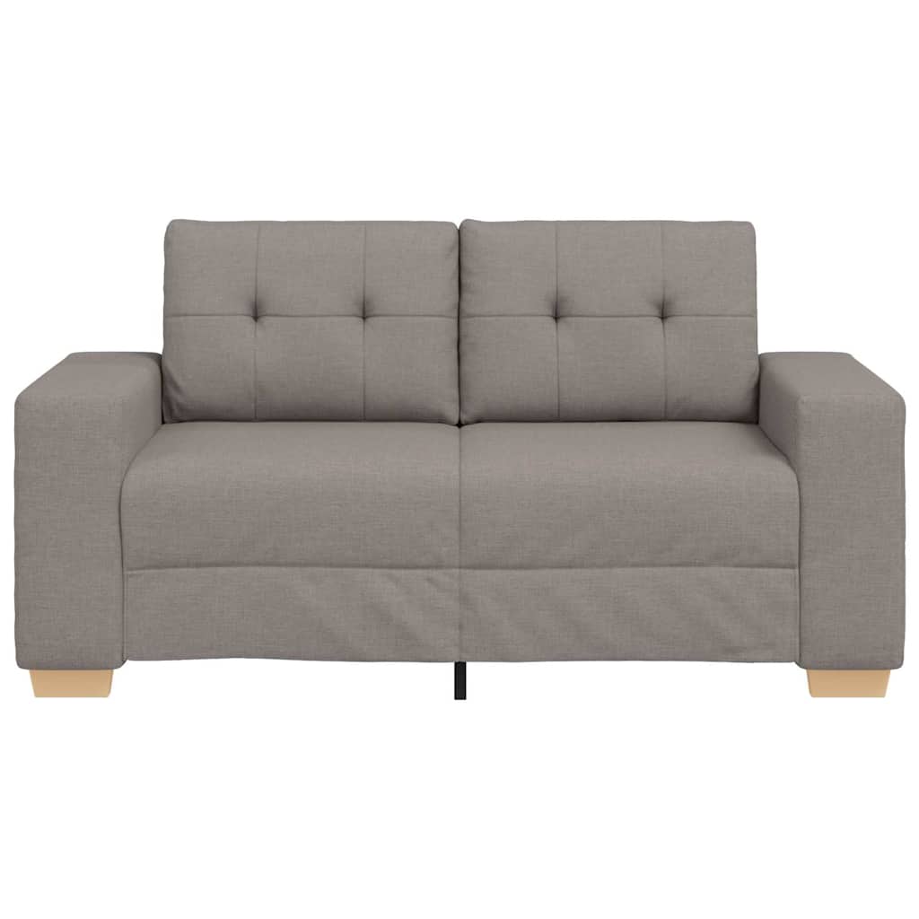 vidaXL Sofa dwuosobowa, taupe, 160x77x82 cm, tkanina