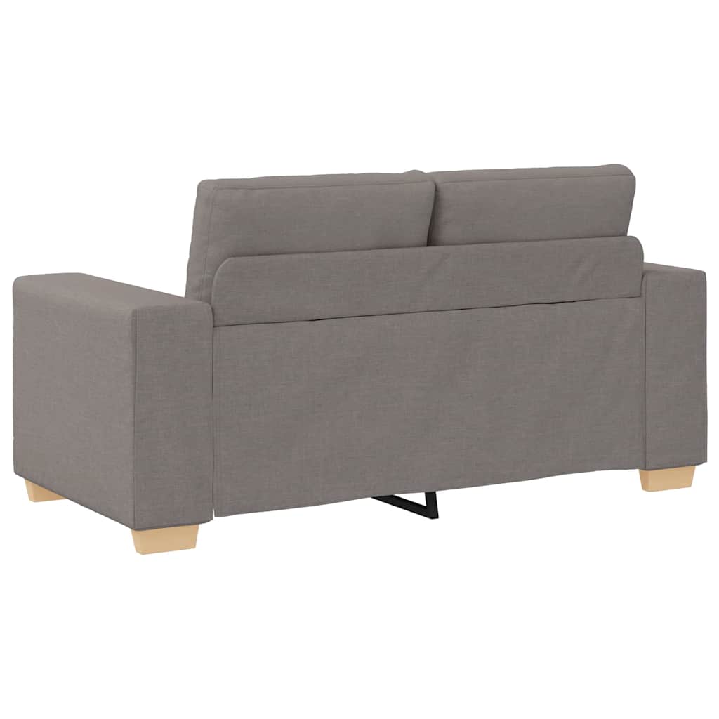 vidaXL Sofa dwuosobowa, taupe, 160x77x82 cm, tkanina
