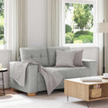 vidaXL Sofa dwuosobowa Szary chmur 160 cm tkanina