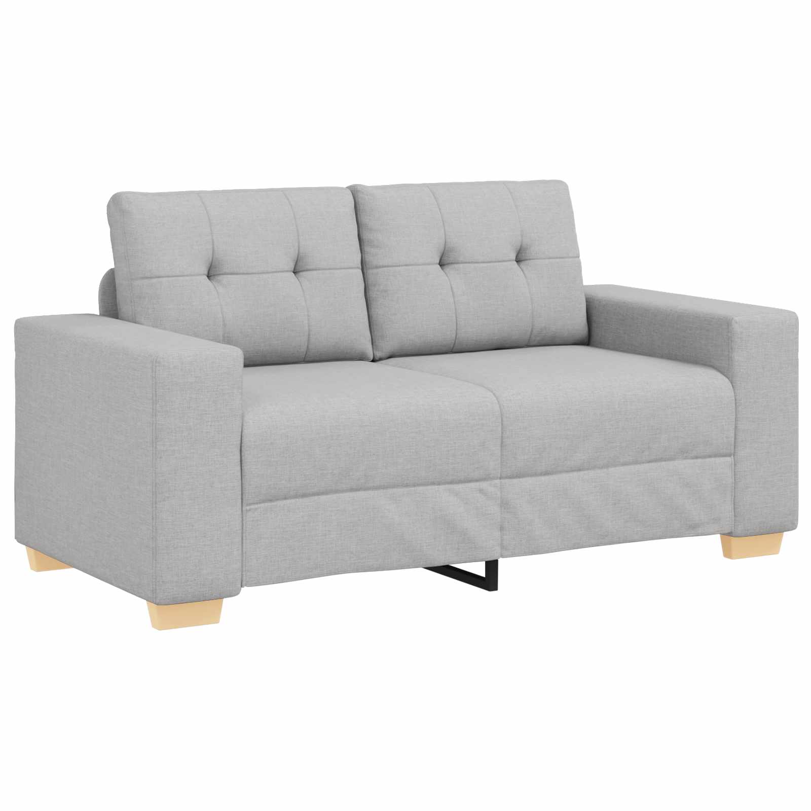 vidaXL Sofa dwuosobowa Szary chmur 160 cm tkanina