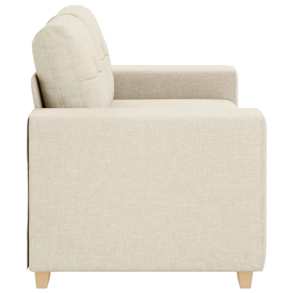 vidaXL Sofa dwuosobowa obity lnem, 160x77x82 cm