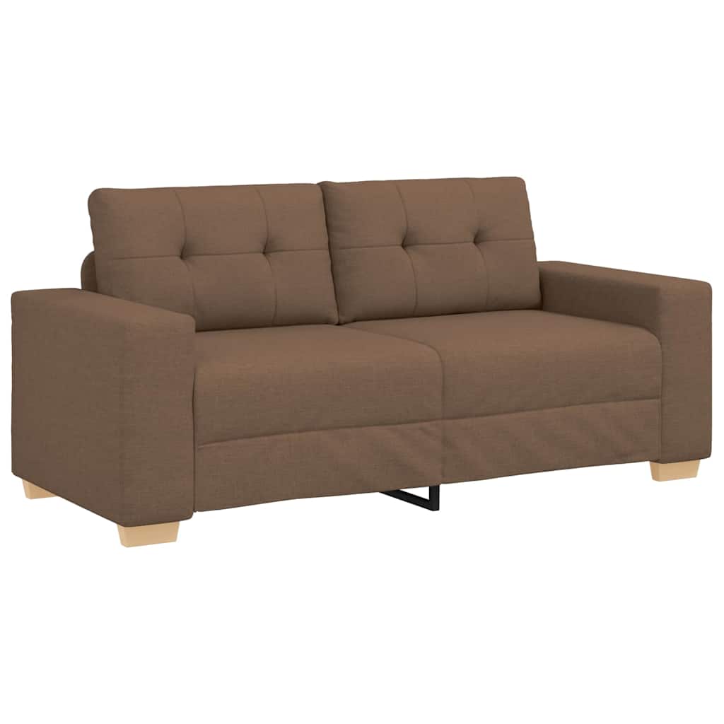 vidaXL Sofa dwuosobowa, brązowa, 180x77x82 cm, tkanina