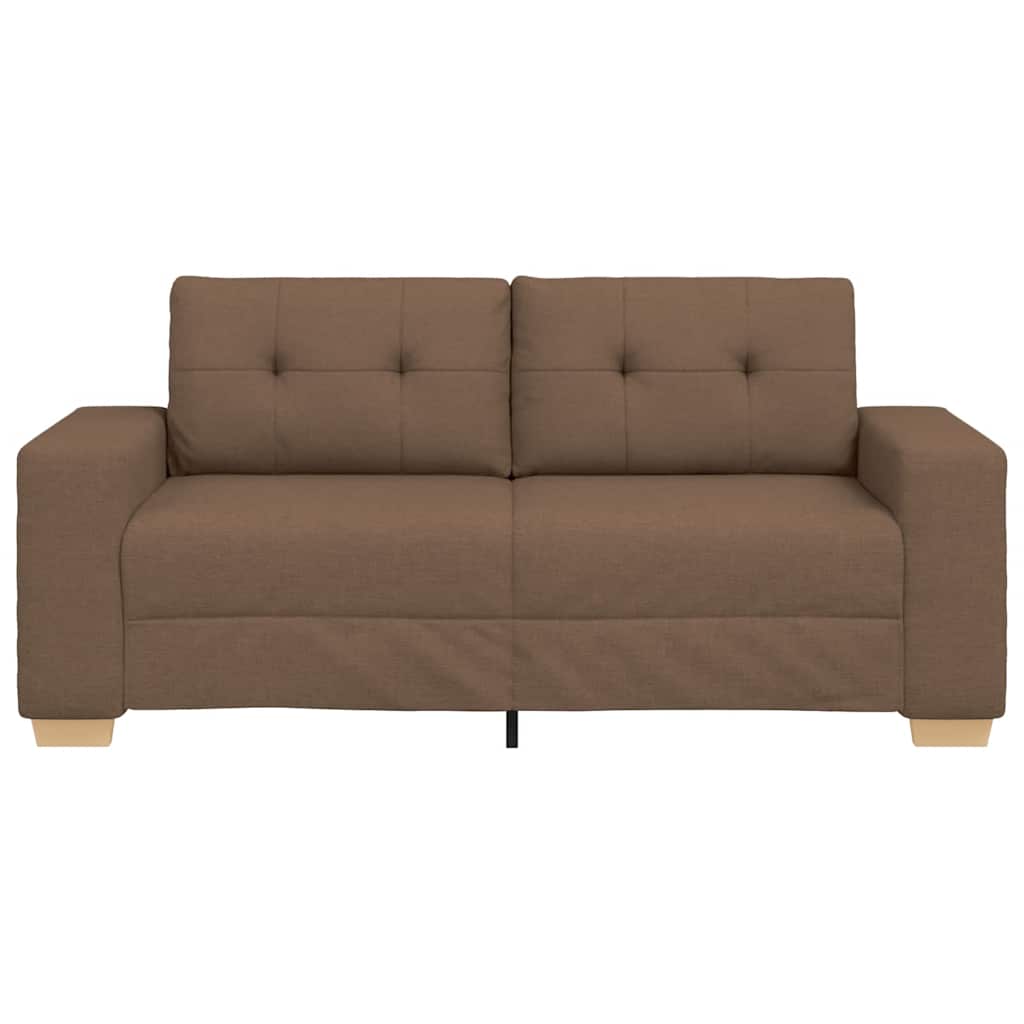 vidaXL Sofa dwuosobowa, brązowa, 180x77x82 cm, tkanina