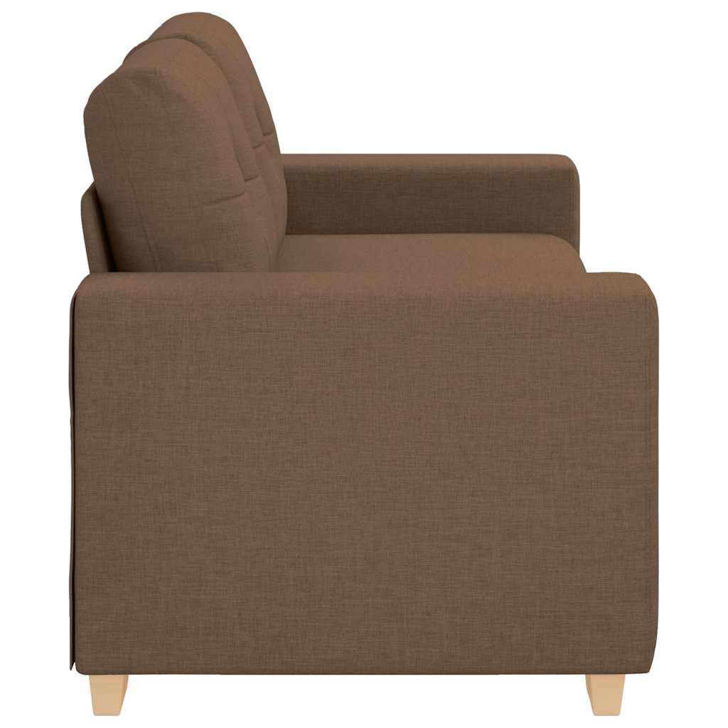 vidaXL Sofa dwuosobowa, brązowa, 180x77x82 cm, tkanina