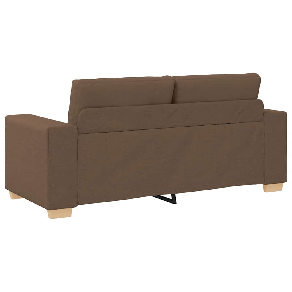 vidaXL Sofa dwuosobowa, brązowa, 180x77x82 cm, tkanina