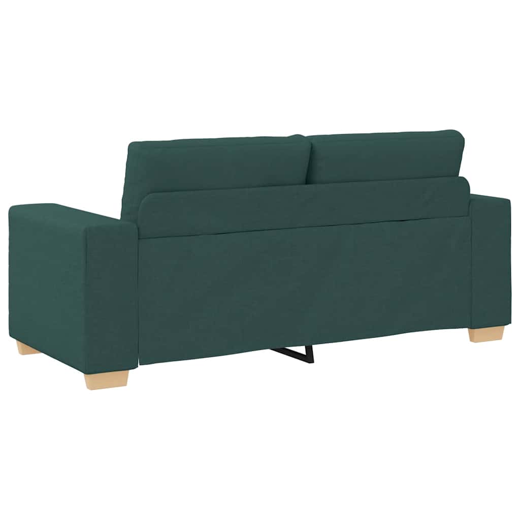 vidaXL Sofa dwuosobowa, ciemnozielona, 180x77x82 cm, tkanina