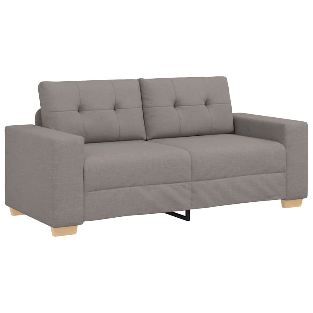 vidaXL Sofa dwuosobowa, taupe, 180x77x82 cm, tkanina