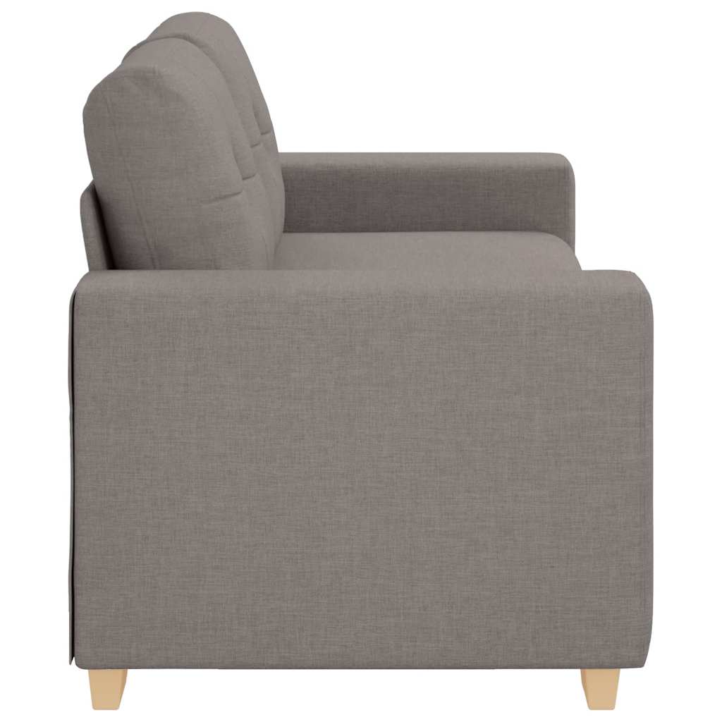 vidaXL Sofa dwuosobowa, taupe, 180x77x82 cm, tkanina