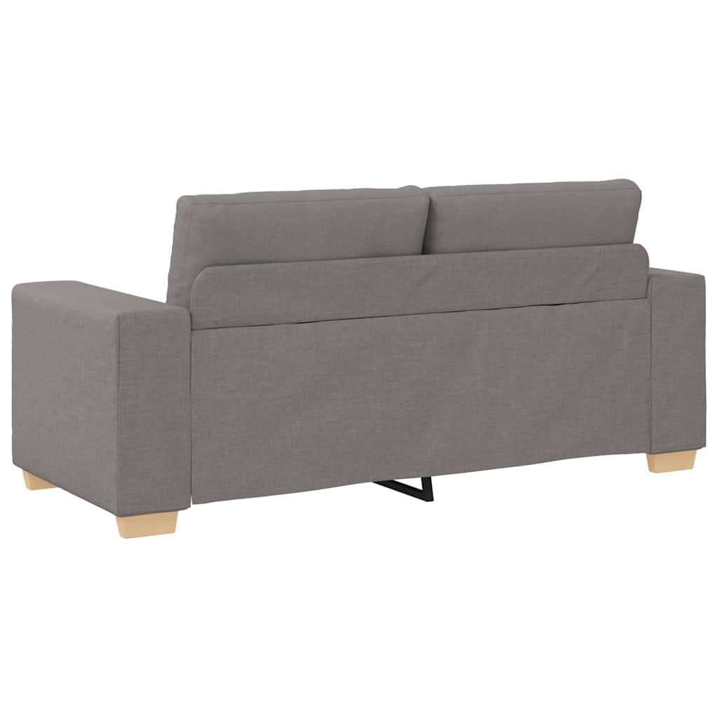 vidaXL Sofa dwuosobowa, taupe, 180x77x82 cm, tkanina