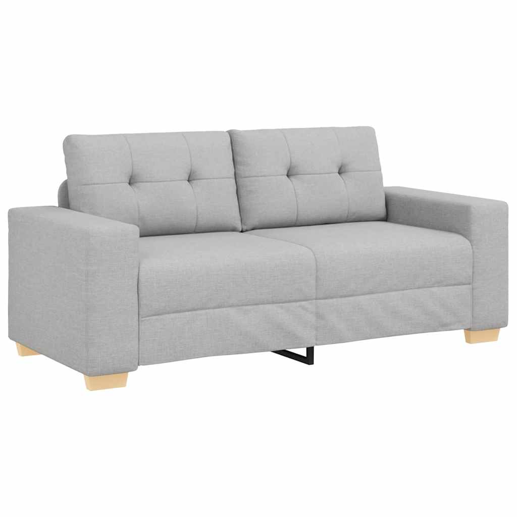 vidaXL Sofa dwuosobowa, szara chmurowy, 180x77x82 cm, tkanina