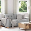 vidaXL Sofa dwuosobowa, szara chmurowy, 180x77x82 cm, tkanina