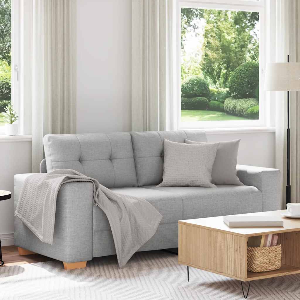 vidaXL Sofa dwuosobowa, szara chmurowy, 180x77x82 cm, tkanina