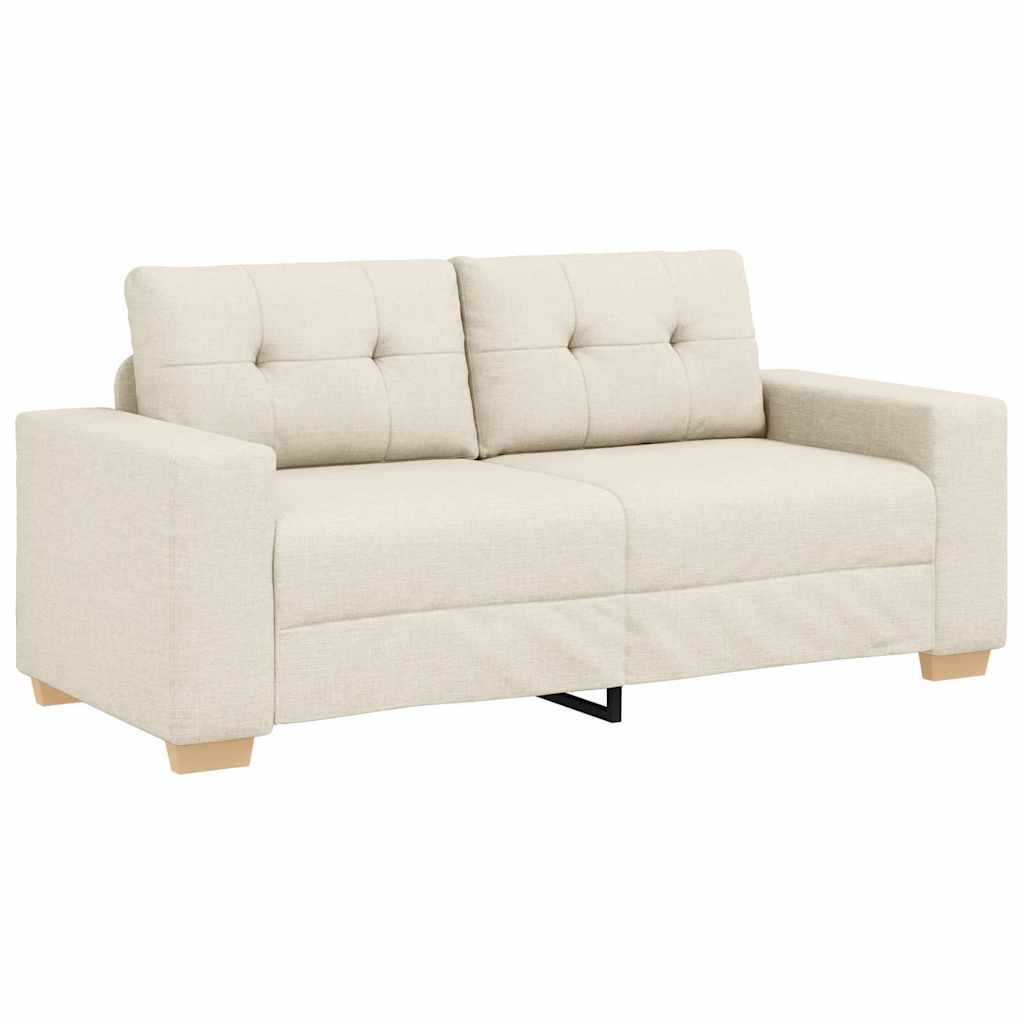 vidaXL Sofa dwuosobowa obity lnem, 180x77x82 cm