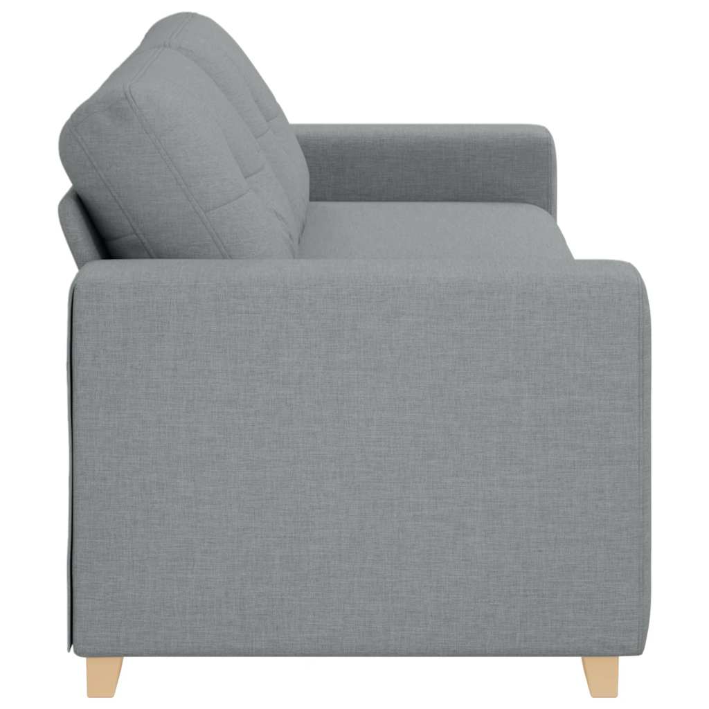 vidaXL Sofa 3-osobowa jasnoszara 220x78x80 cm Tkanina
