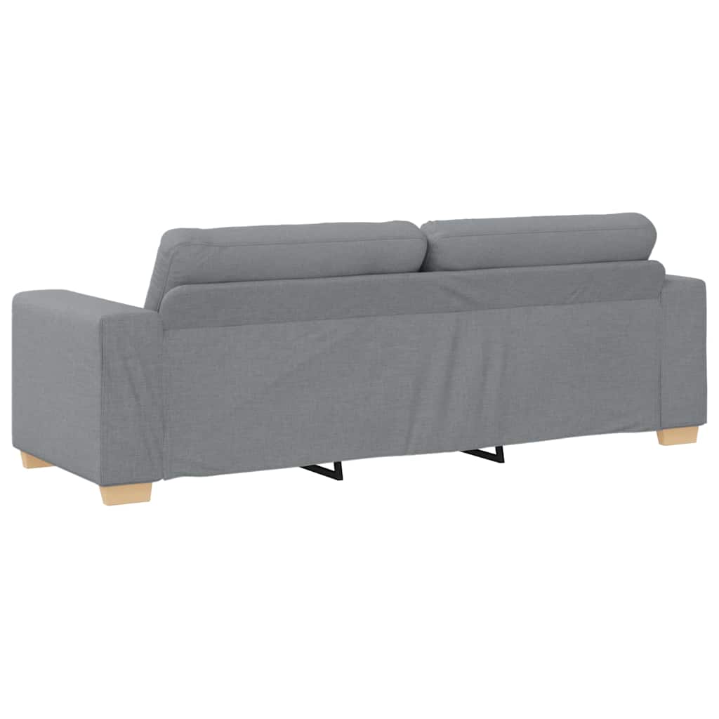 vidaXL Sofa 3-osobowa jasnoszara 220x78x80 cm Tkanina