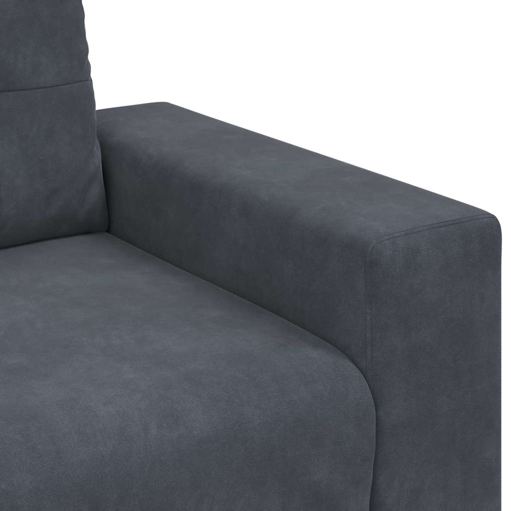 vidaXL Sofa Fotel Ciemnoszary 100x78x80 cm Aksamit