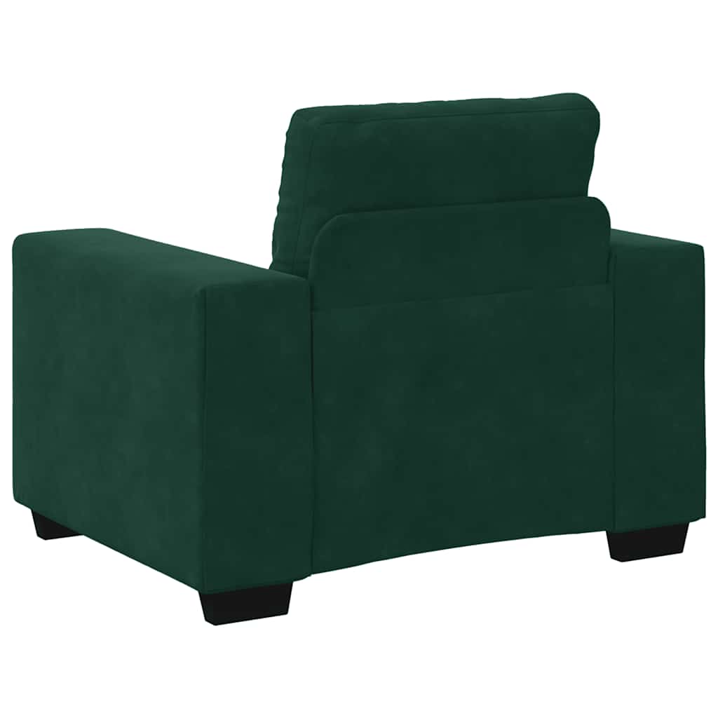 vidaXL Sofa Fotel Ciemnozielony 100x78x80 cm Aksamit