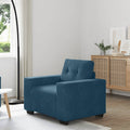 vidaXL Sofa Fotel Niebieski 100x78x80 cm Aksamit