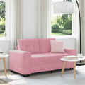 vidaXL Sofa dwuosobowa Różowy 160 cm Aksamit
