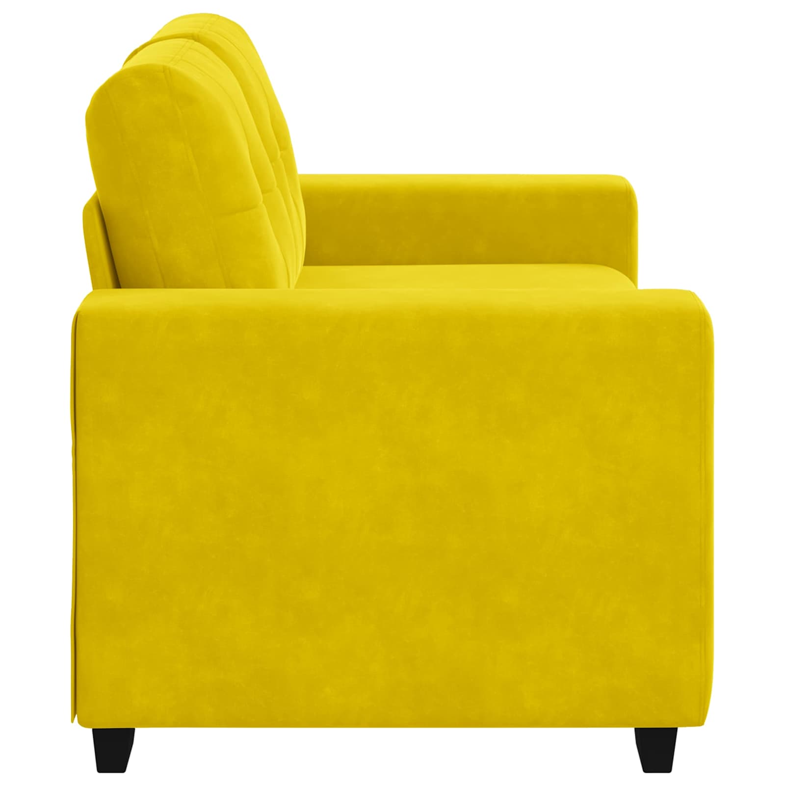 vidaXL Sofa dwuosobowa Żółty 160 cm Aksamit