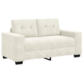 vidaXL Sofa dwuosobowa Kremowy 160 cm Aksamit