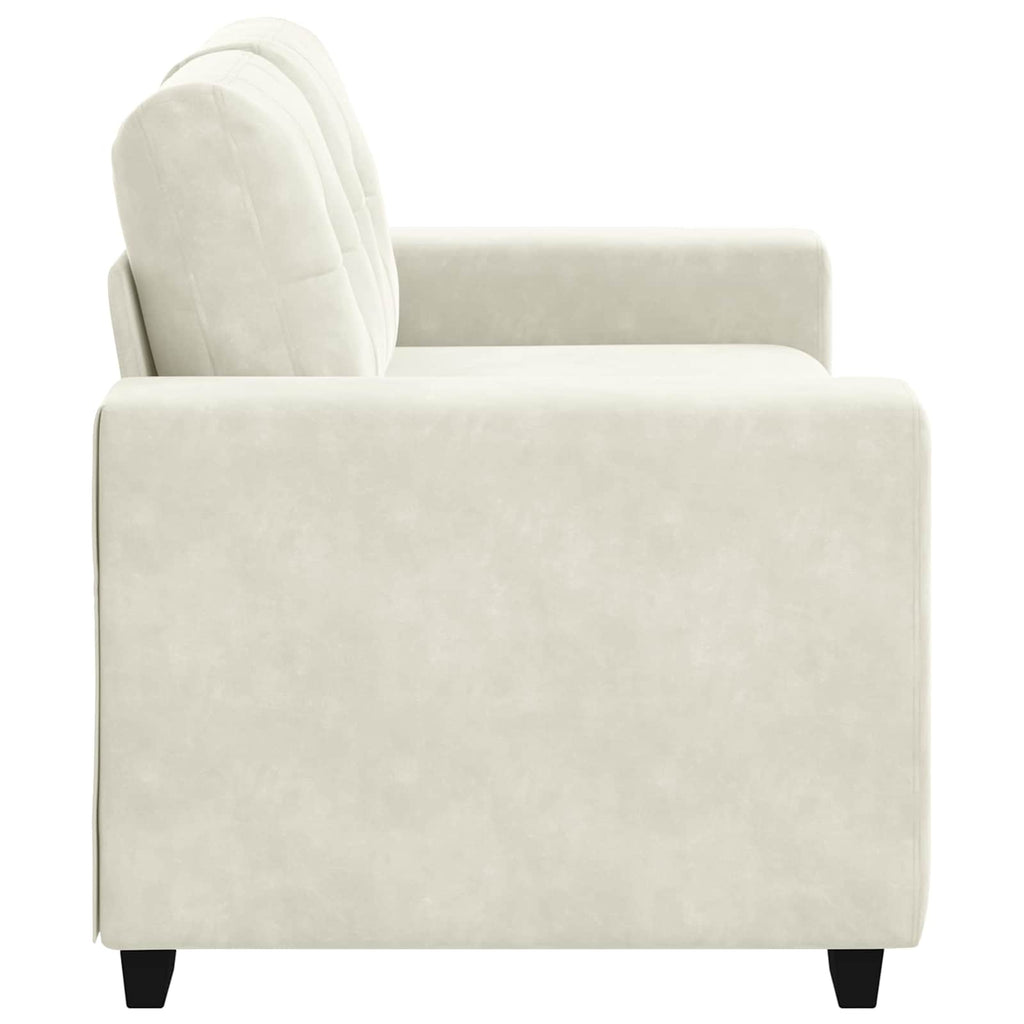 vidaXL Sofa dwuosobowa Kremowy 160 cm Aksamit