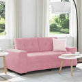 vidaXL Sofa dwuosobowa, różowa, 180x77x82 cm, aksamit