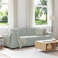 vidaXL Sofa 3-osobowa jasnoszara 220x78x80 cm aksamitna