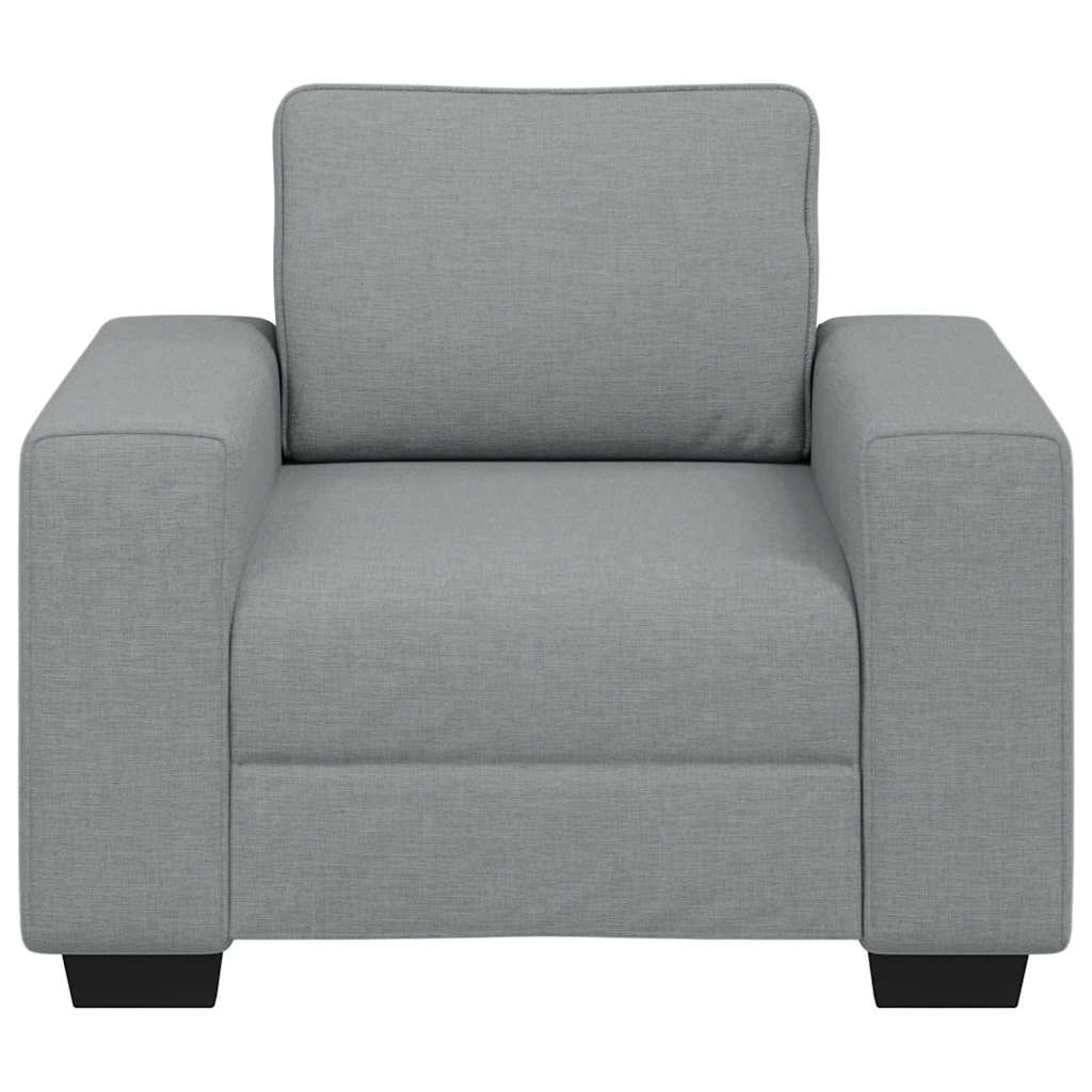 vidaXL Sofa Fotel Jasnoszary 100x77x82 cm Tkanina