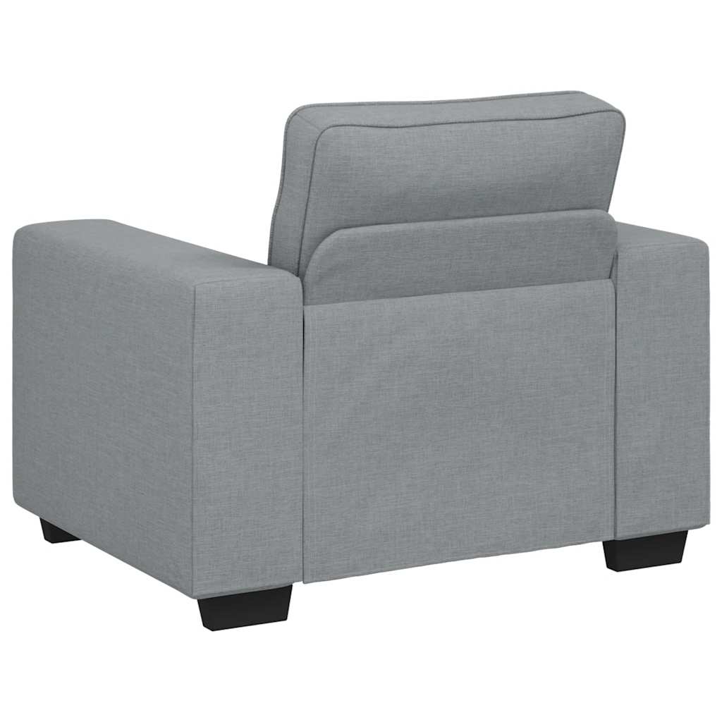 vidaXL Sofa Fotel Jasnoszary 100x77x82 cm Tkanina