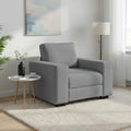 vidaXL Sofa Fotel Jasnoszary 100x77x82 cm Tkanina