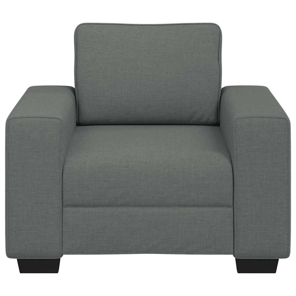 vidaXL Sofa Fotel Ciemnoszary 100x77x82 cm Tkanina