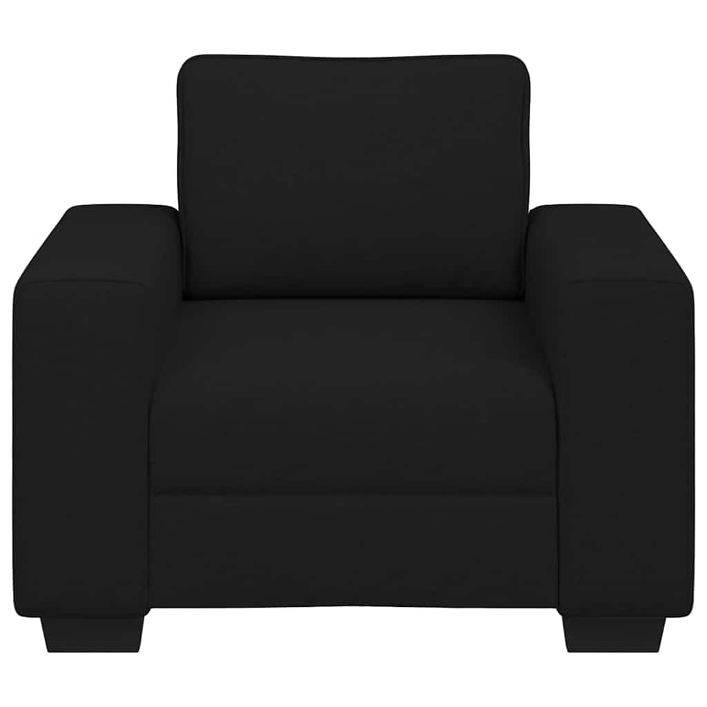 vidaXL Sofa Fotel Czarny 100x77x82 cm Tkanina
