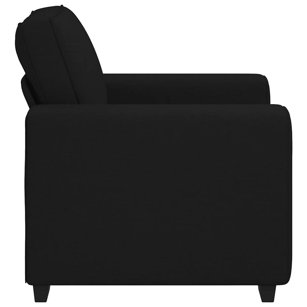 vidaXL Sofa Fotel Czarny 100x77x82 cm Tkanina