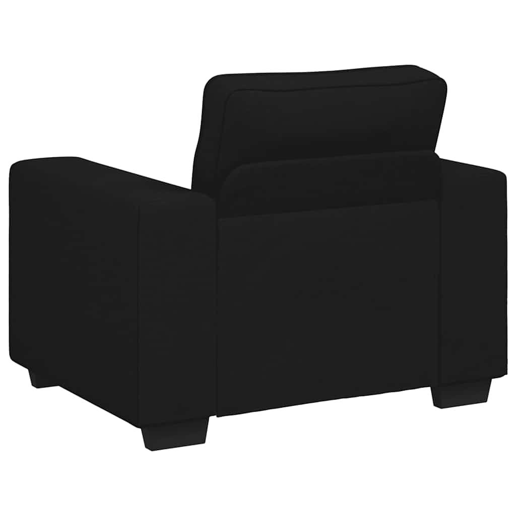 vidaXL Sofa Fotel Czarny 100x77x82 cm Tkanina