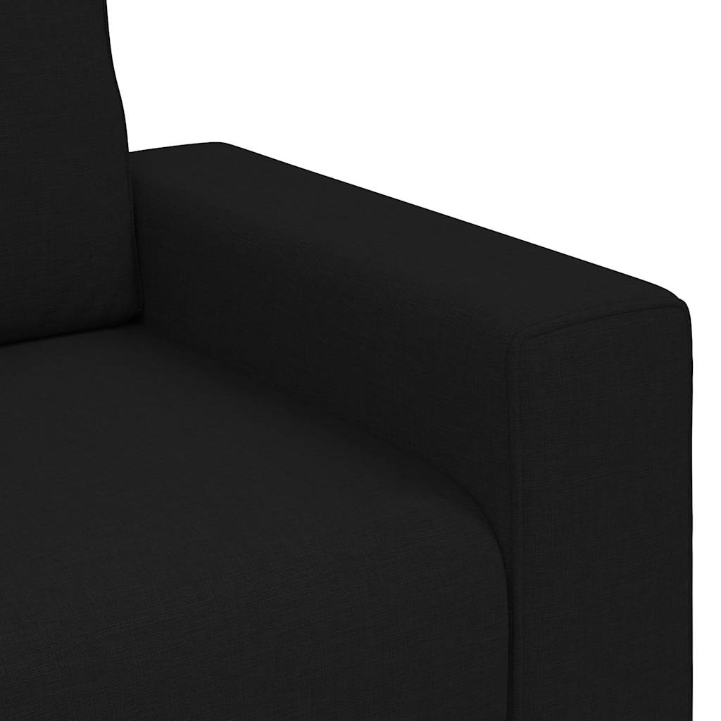 vidaXL Sofa Fotel Czarny 100x77x82 cm Tkanina