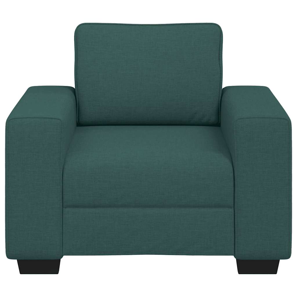 vidaXL Sofa Fotel Ciemnozielony 100x77x82 cm Tkanina