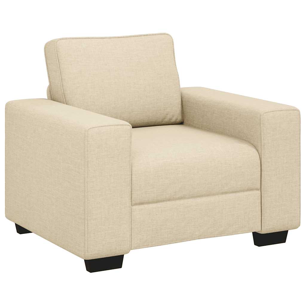vidaXL Sofa Fotel Kremowy 100x77x82 cm Tkanina