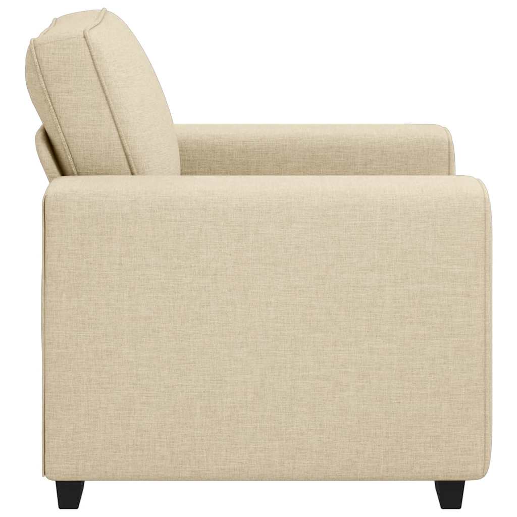 vidaXL Sofa Fotel Kremowy 100x77x82 cm Tkanina