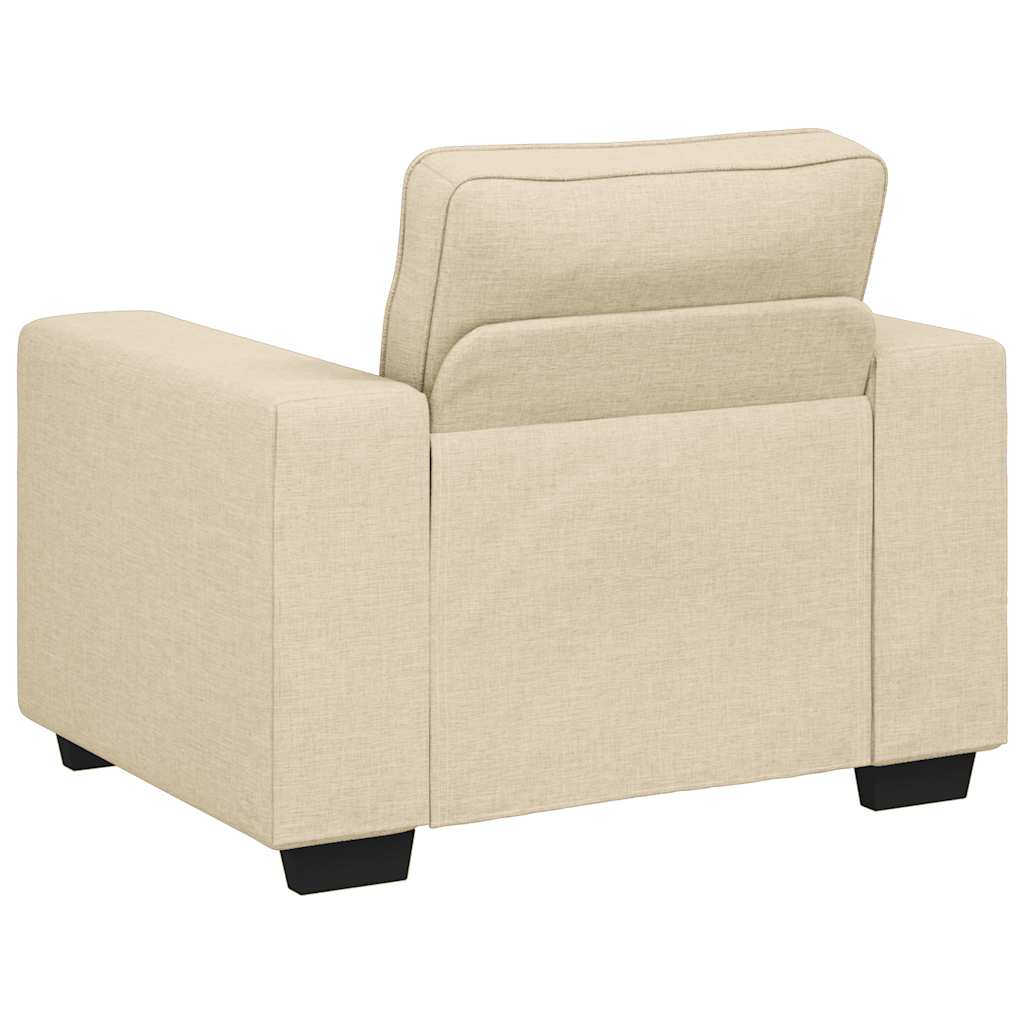 vidaXL Sofa Fotel Kremowy 100x77x82 cm Tkanina