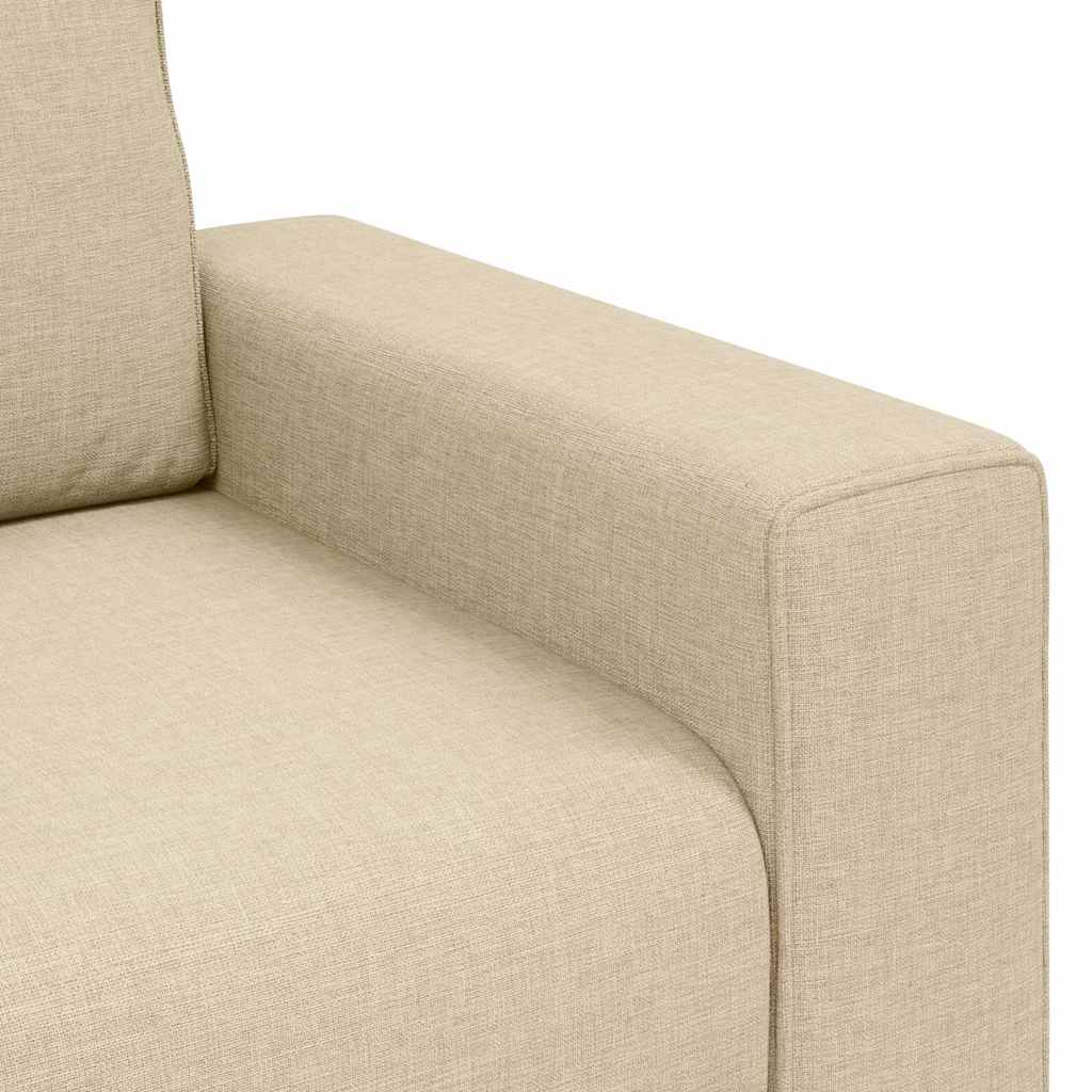 vidaXL Sofa Fotel Kremowy 100x77x82 cm Tkanina